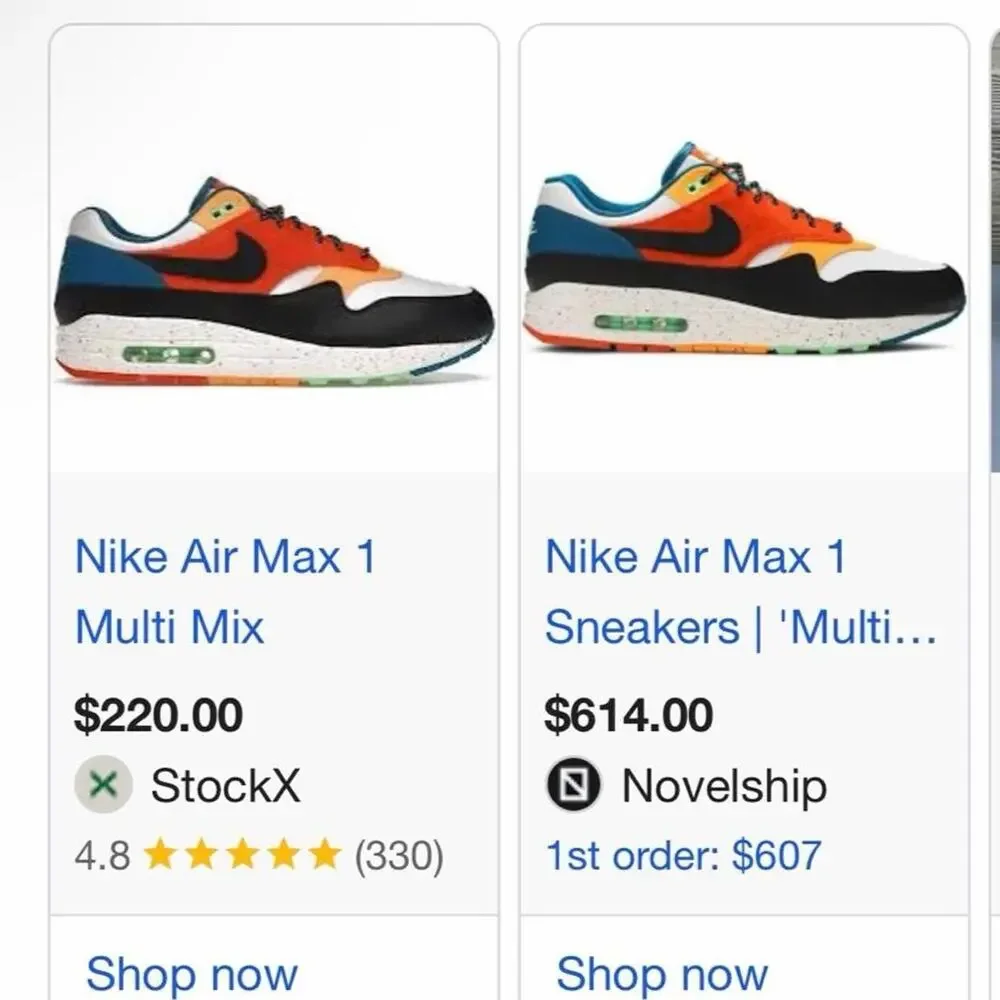 🚨 Nike Air Max 1 Multi-Mix Running Shoes Sneakers CZ8140-001 Men's Size 11 👟